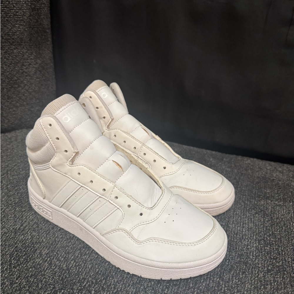 Adidas Men's White High-Top Sneakers